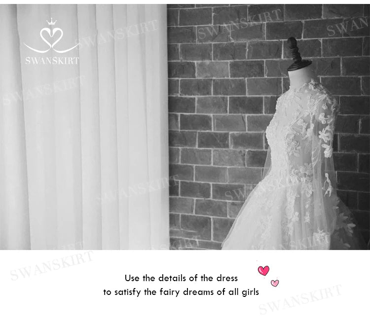 Shiny Sleeveless Wedding Dress 2025 Appliques Backless A-Line Princess Bride Gown SwanSarah P272 customized Vestido De Novia