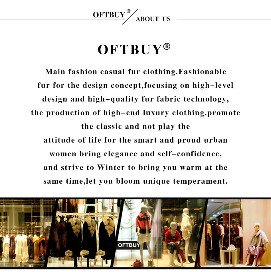 OFTUBY 2023 White Duck Down Jacket Winter Women Warm Loose Coat Natural Real Fox Fur Collar Thick Luxury Outerwear New Fashion