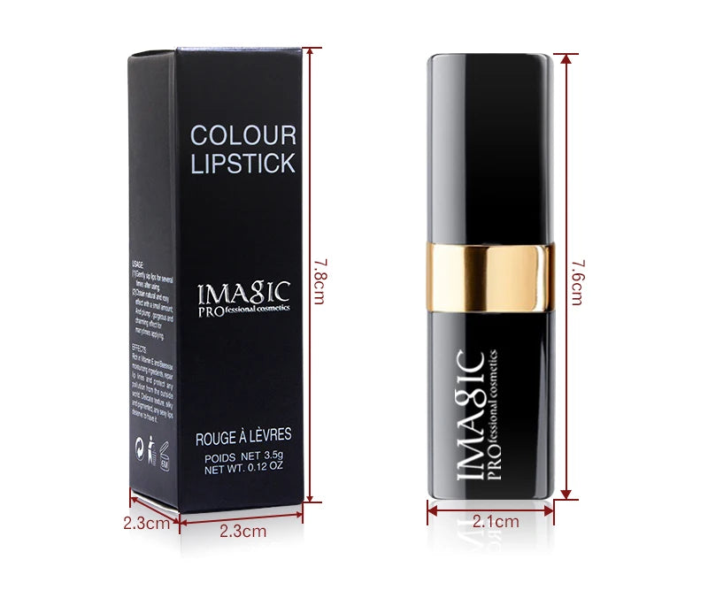 IMAGIC Lipstick Moisturizer Lips Smooth Lip Stick Long Lasting Charming Lip Lipstick Cosmetic Beauty Makeup 12 Colors