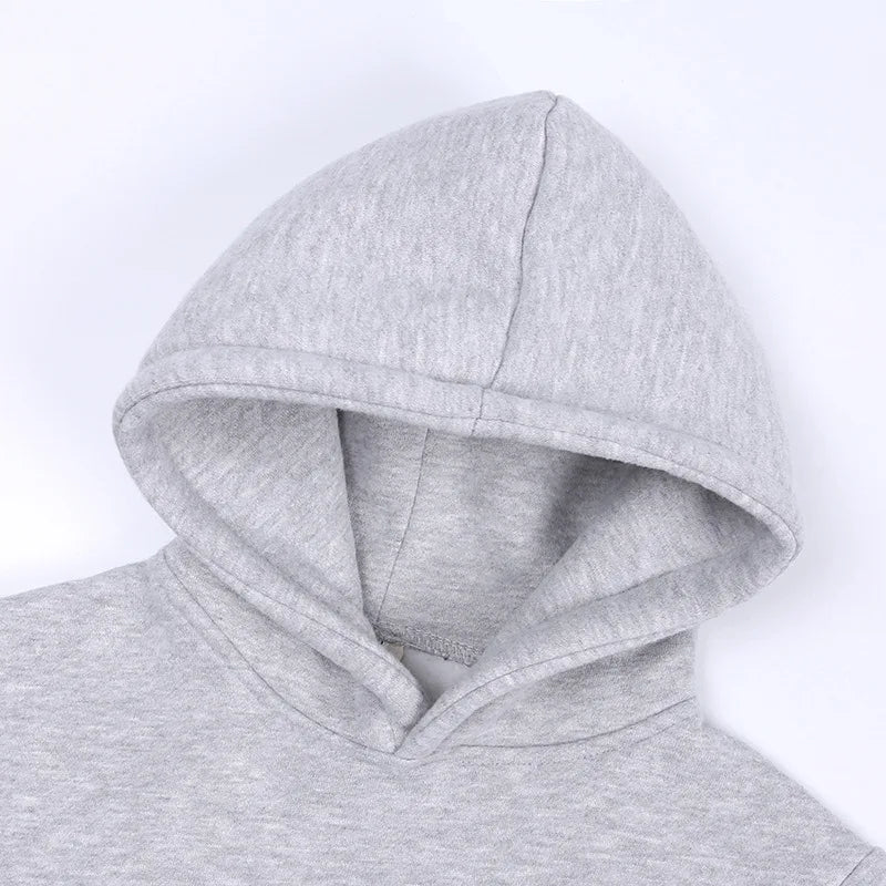 2-12 years old children's clothing winter new boys and girls' fleece sweater suit hooded Plush sportswear children's suit