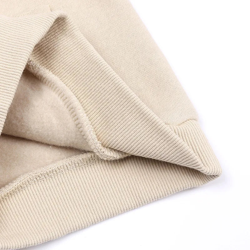 2-12 years old children's clothing winter new boys and girls' fleece sweater suit hooded Plush sportswear children's suit