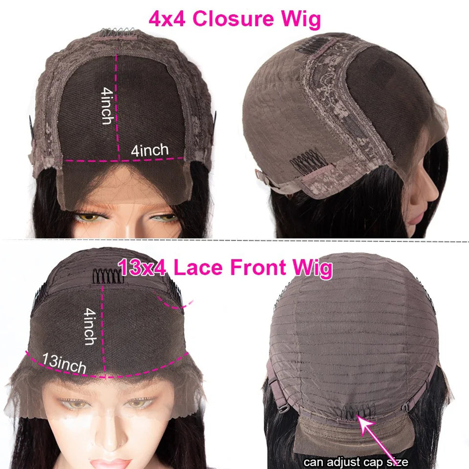 SVT Brazilian Water Wave Short Bob Lace Front Closure Wig Human Hair Wigs Wavy Curly Bob Frontal Wigs For Women Preplucked