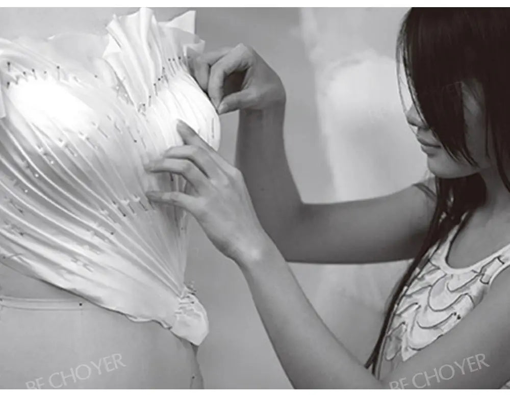 Wedding Dress Shiny Sleeveless A-Line Beach Beaded 2025 Boho Party Bride Gown Princess BECHOYER PT02 customized Vestido De Noiva