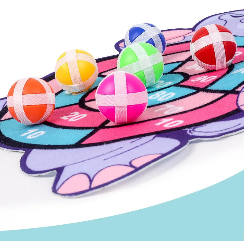 Sticky Ball Dart Board Baby Sports Game Toys For Children Outdoor Party Toys Target Sticky Ball Throw Educational Board Games