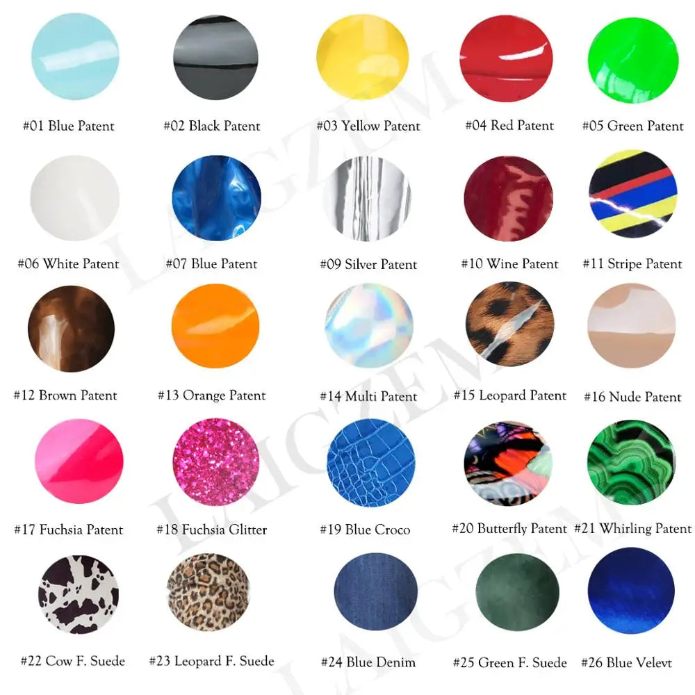 LAIGZEM Women Platform Wedges Pumps Ankle Straps Shiny Peep Toe High Heels Sandals Ladies Height Increase Shoes Woman Large Size