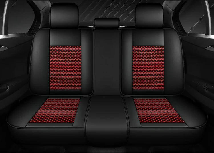 Universal Luxury Designer 5D Nappa Leather Car Seats Cover Auto Accessory Protective Model Avalon