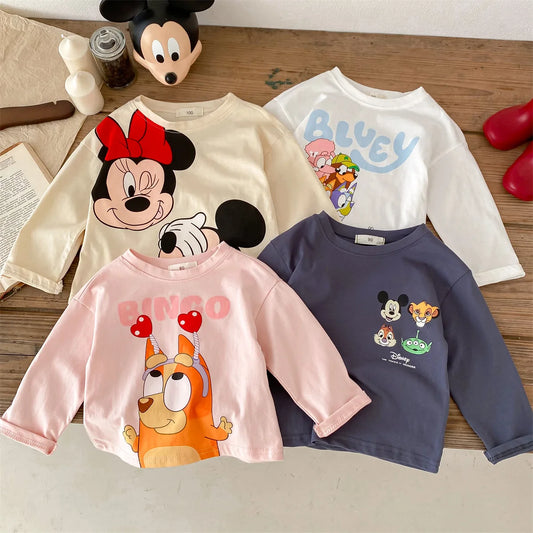 Autumn Boy Girl Baby O-neck Solid Bottoming Shirt Children Simple Casual Long Sleeves T-shirt Kid Cotton Tops Infant Unique Tees