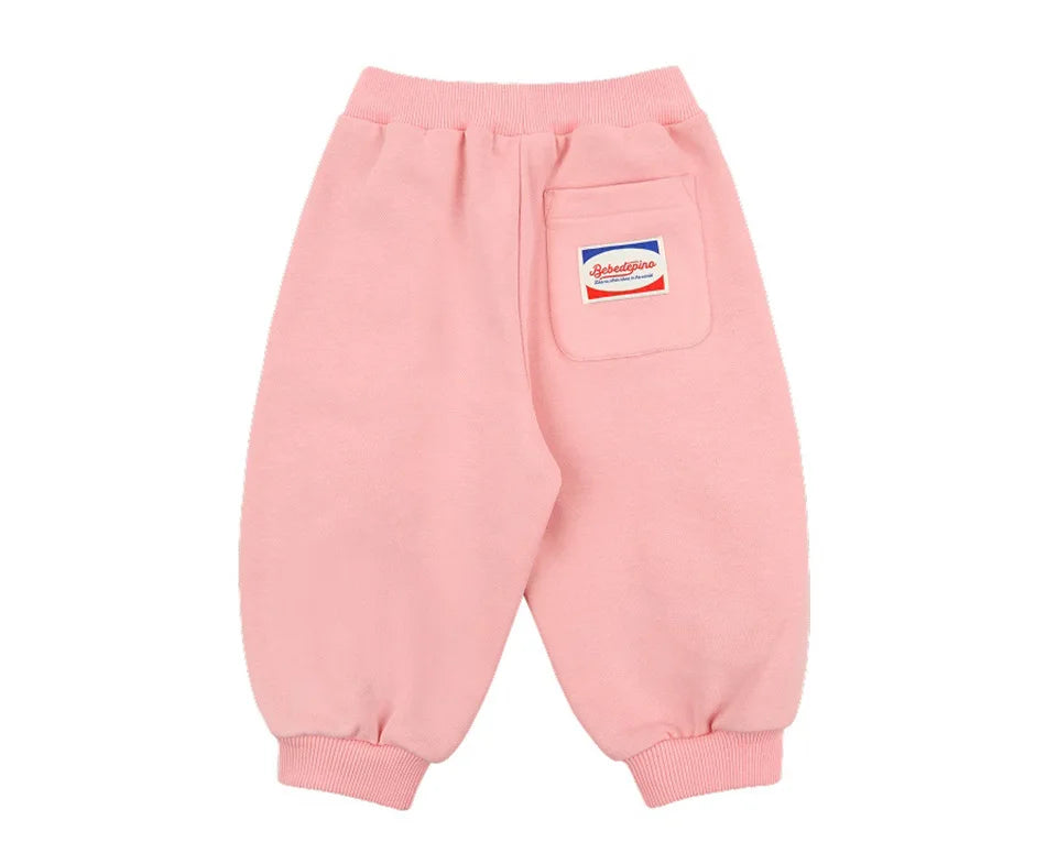 Autumn Kids Clothes Baby Girls hooded Jackets Cotton Sweatshirts Pants Sets Baby Boys Cartoon Coats Pullover Top Trousers Suits