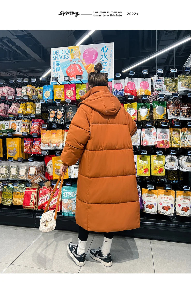 Winter Women's Cold Coat Parkas Hooded Long Padded Jacket Jacket Plus Size Super Hot Coat Cheap Wholesale Snow Outercoat Korean