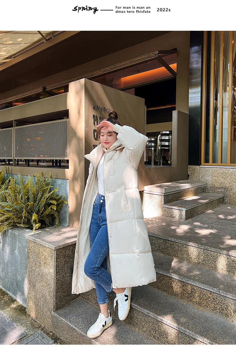 Winter Women's Cold Coat Parkas Hooded Long Padded Jacket Jacket Plus Size Super Hot Coat Cheap Wholesale Snow Outercoat Korean