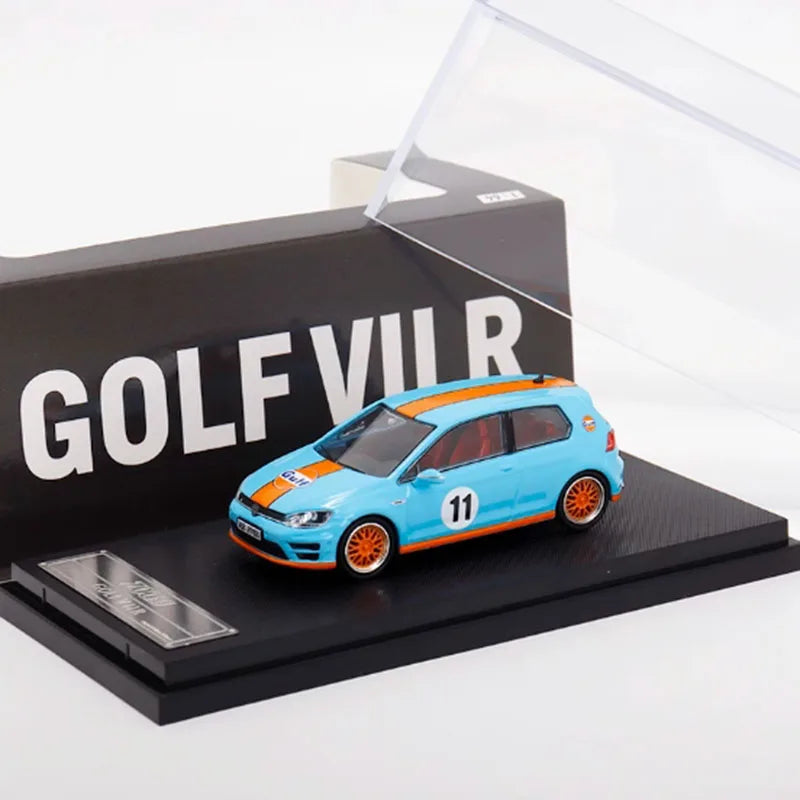 ZOOM 1:64 Scale VW Golf 7R 7 Generation Travel Car Alloy Car Model Classics Adult Souvenir Gift Static Display