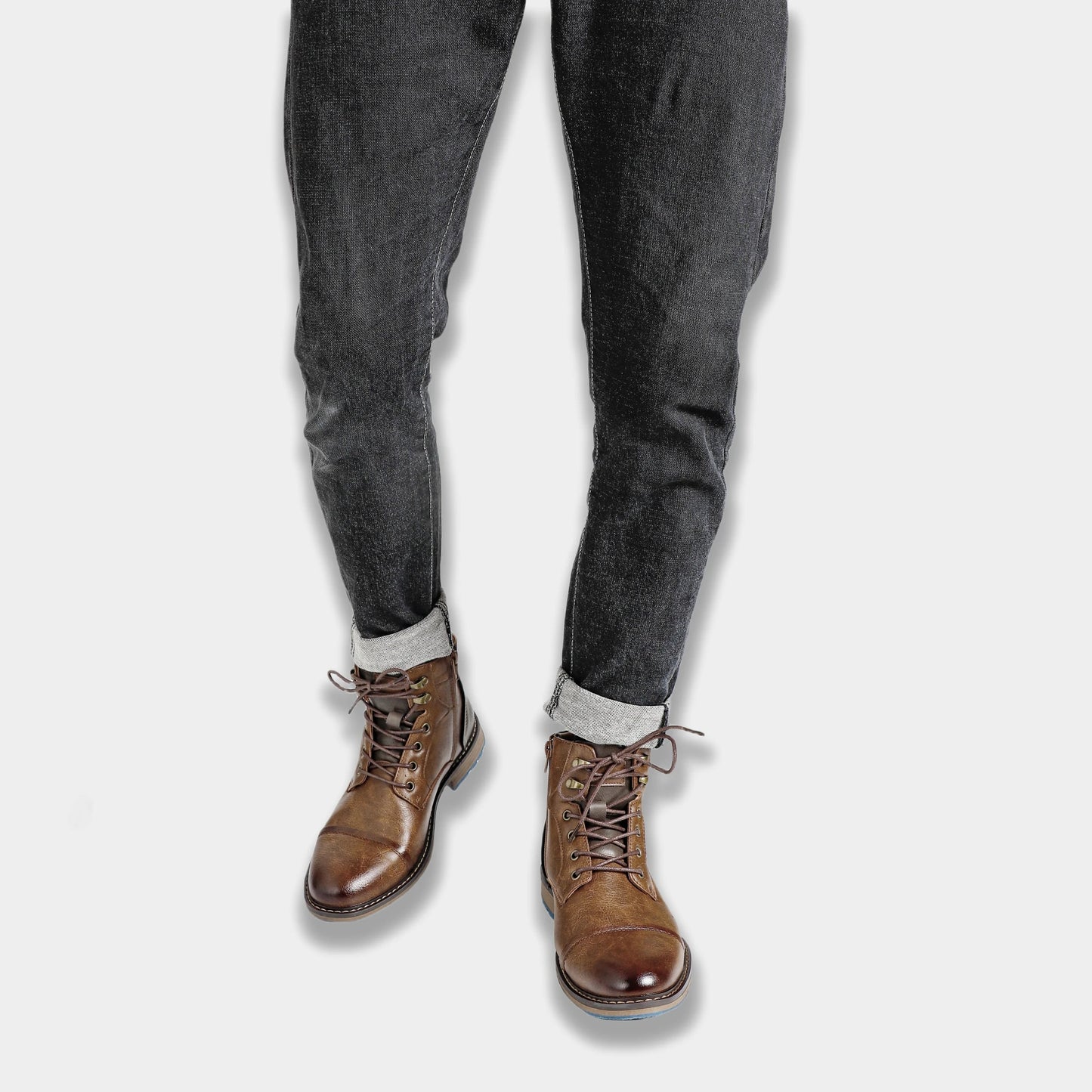 Size 8-13 Retro Men Boots 2025 Fashion Comfortable Spring Leather Boots