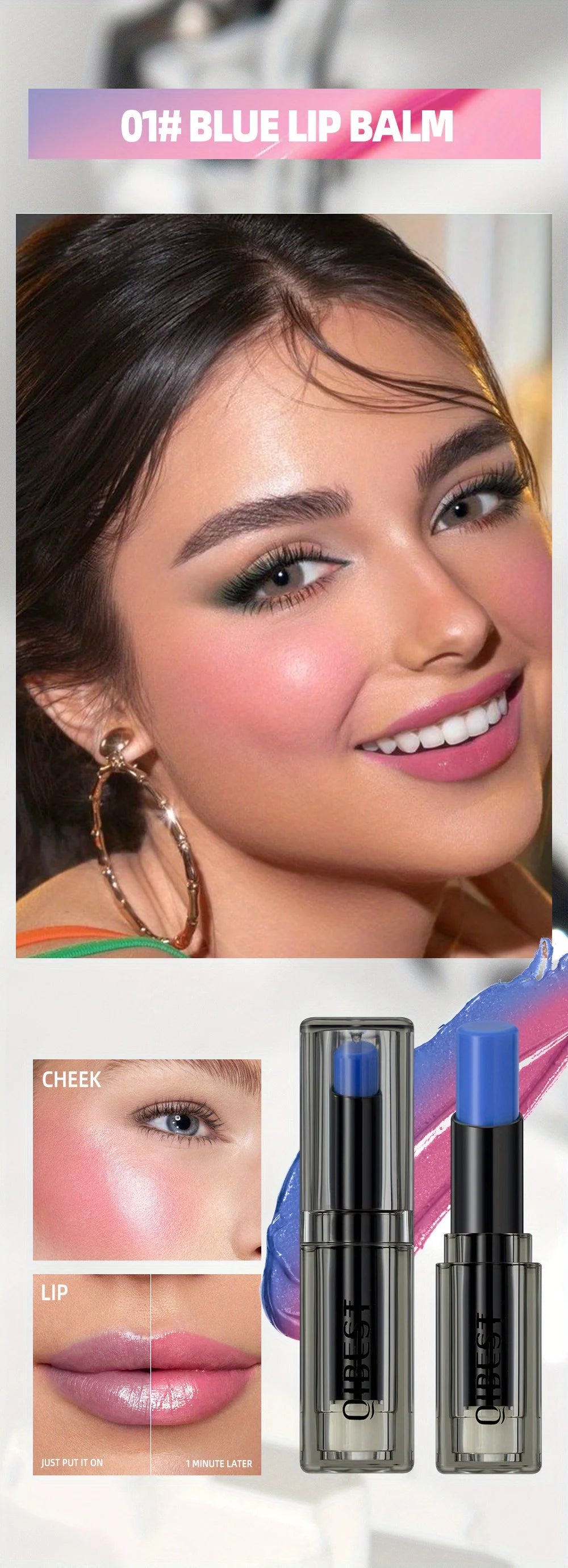 2Pcs/Set Magic Color Shift，Self-Adjusting Lipstick for Effortlessly Vibrant Lips, Color Change Lip Blam