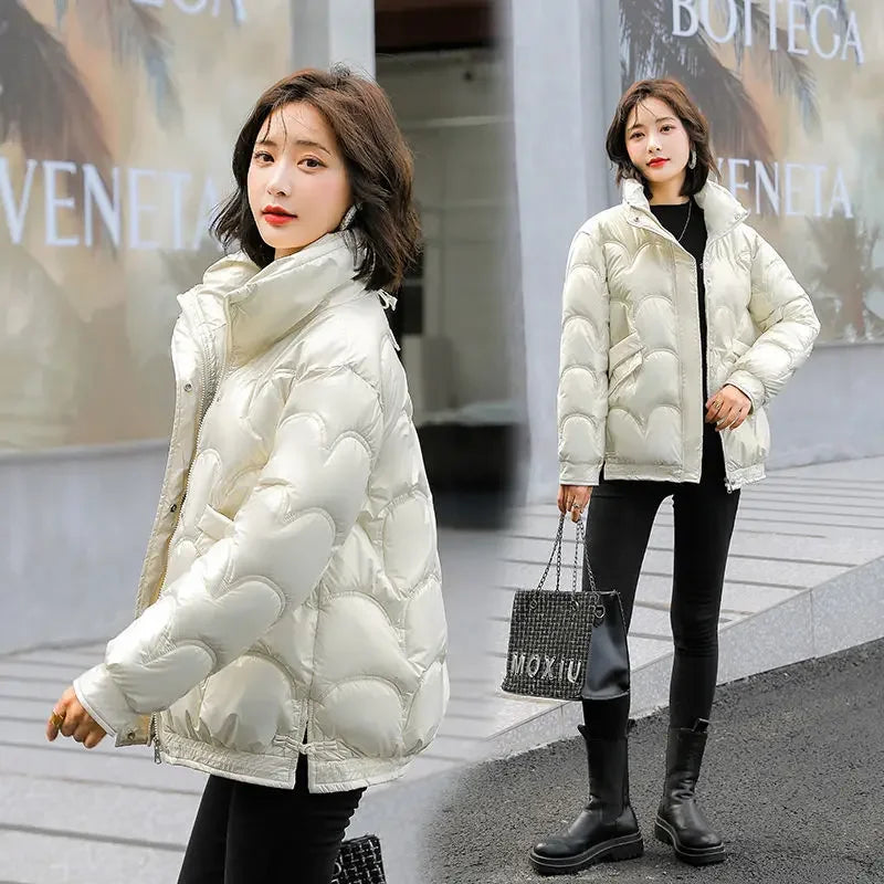Warm Winter on Sale Down Coats for Women Short Luxury Outdoor Parkas Woman Clothes Youthful Offers Thick Lined 2025 Hot Jackets
