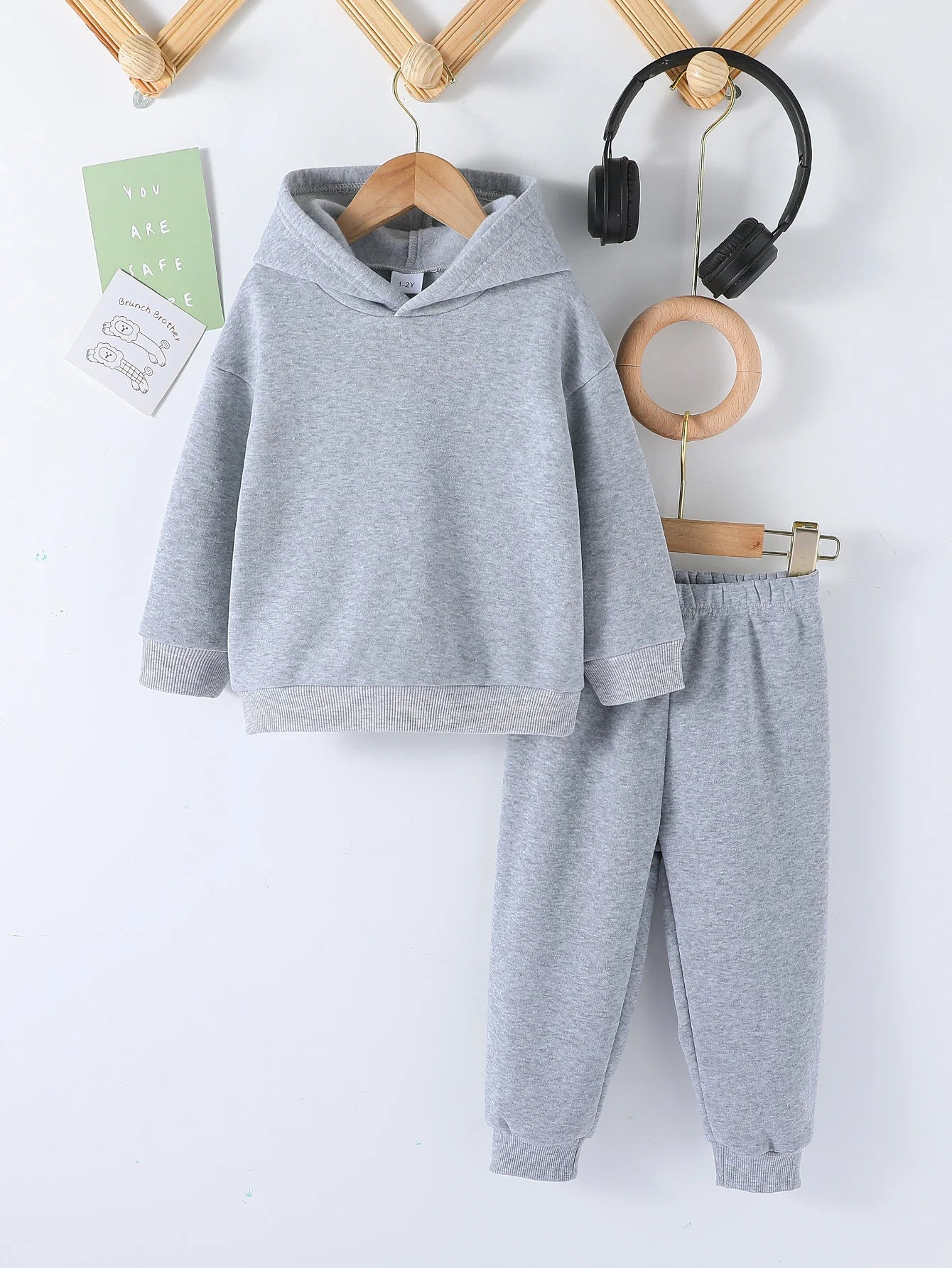 Kids Fashion 2pcs Pullover Hoodie+Pants Suits 1-8Y Years Boys Girls Casual Long Sleeve Sportswear Tracksuits Children Clothes