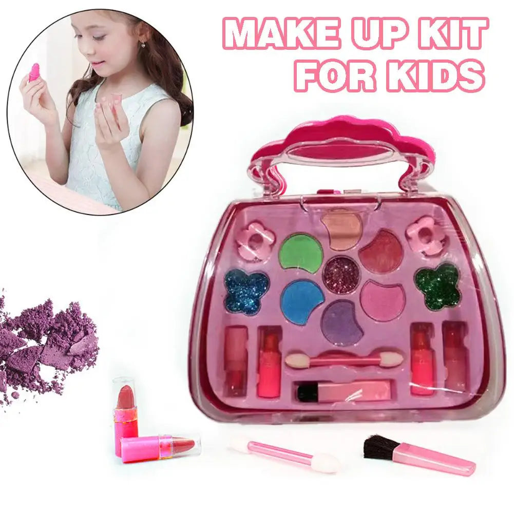 Kids Makeup Kit for Girl Washable Kids Makeup Kit Girl Toys Real Little Girls Makeup Kit for Kids Children Princess Play Makeup