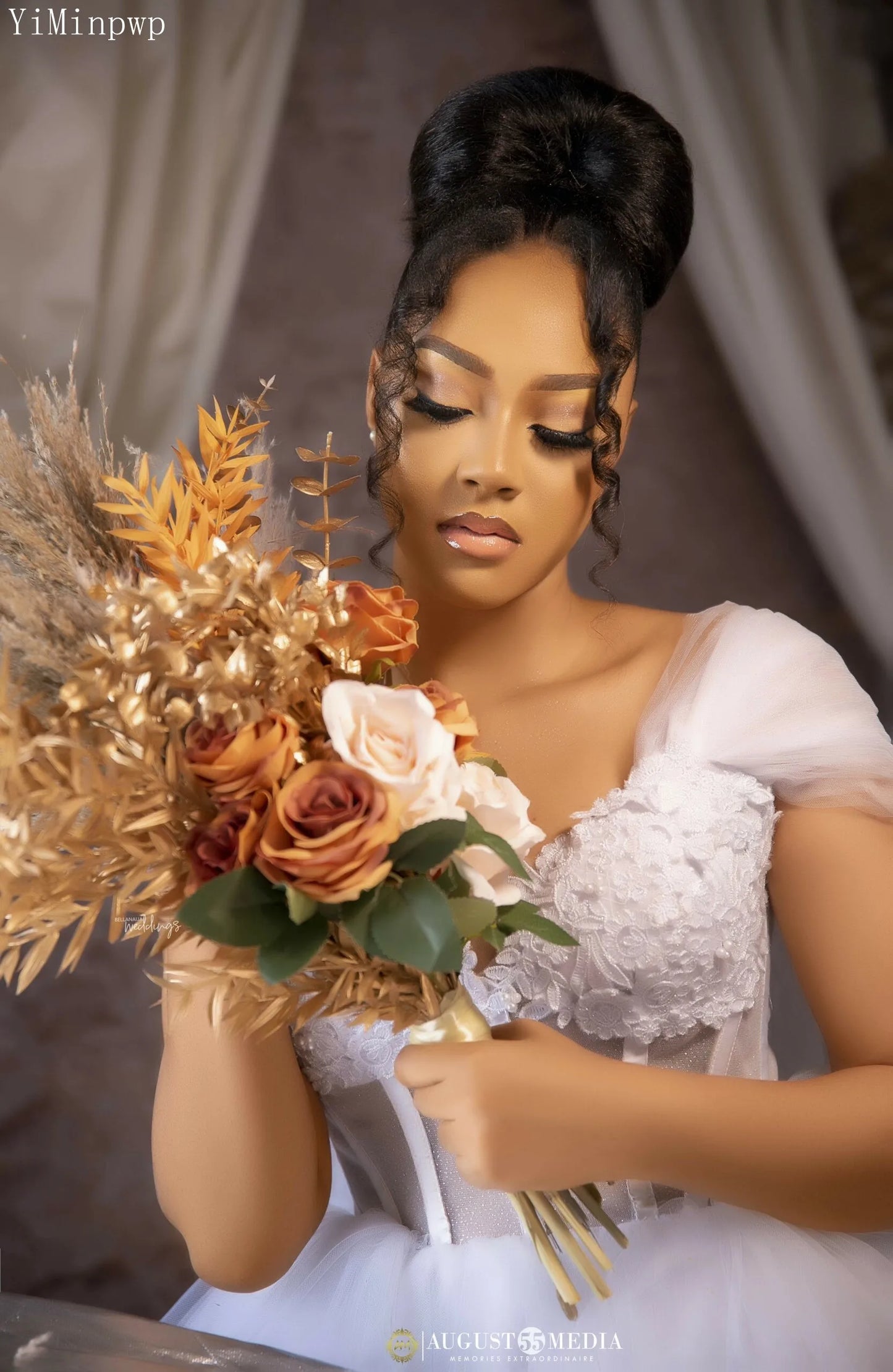 White Wedding Bride Robes Off Shoulder Split Inside Little Skirt Corset Appliques Bridal Shower Dress robes de mariee Customized