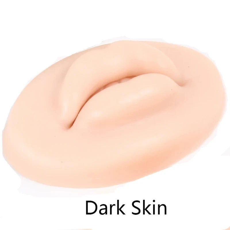 5D Silicone Tattoo Practice Fake Lips Silicone Realistic Lips Practice Module For Microblading Semi Permanent Make Up Supplies