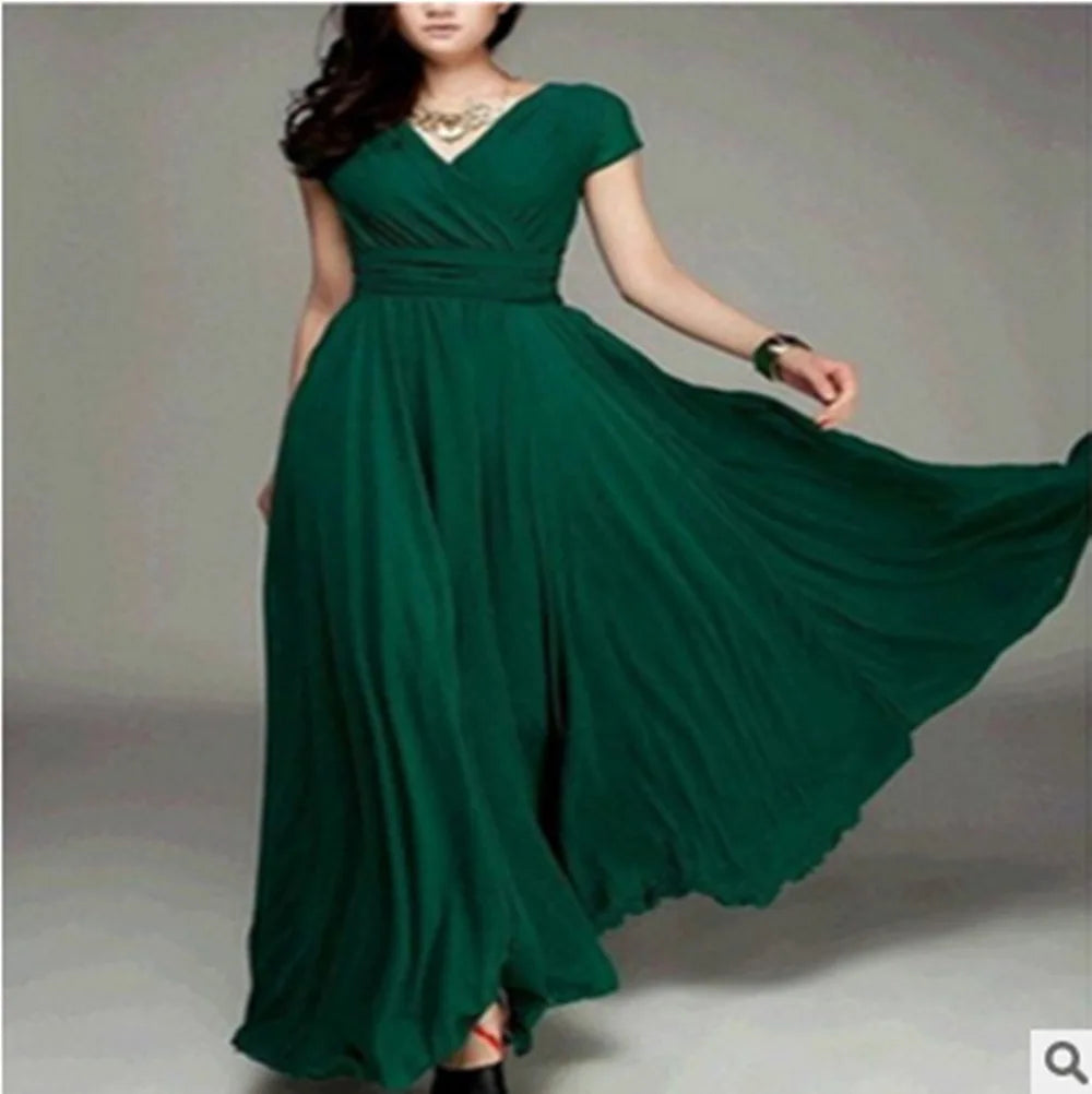 Elegant bodycon sexy Women's dress for women 2022 summer short sleeve chiffon boho party dresses woman robe femme ladies