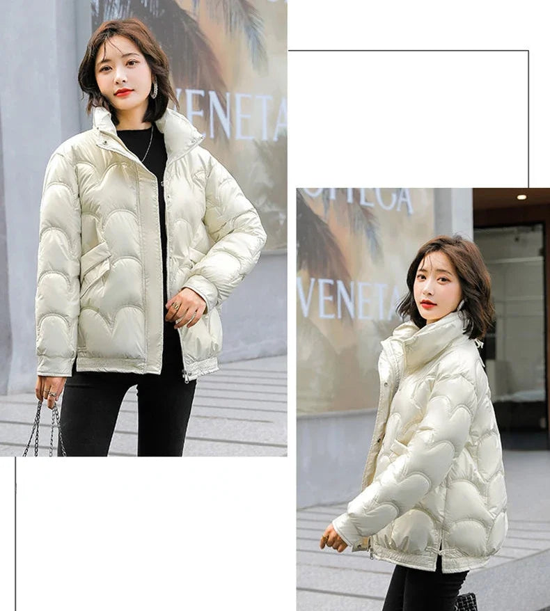 Warm Winter on Sale Down Coats for Women Short Luxury Outdoor Parkas Woman Clothes Youthful Offers Thick Lined 2025 Hot Jackets