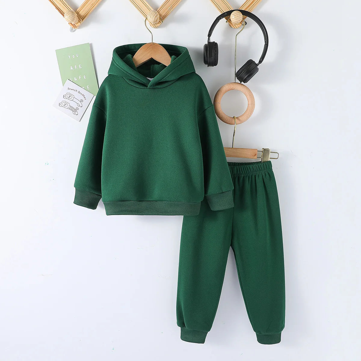 Kids Fashion 2pcs Pullover Hoodie+Pants Suits 1-8Y Years Boys Girls Casual Long Sleeve Sportswear Tracksuits Children Clothes