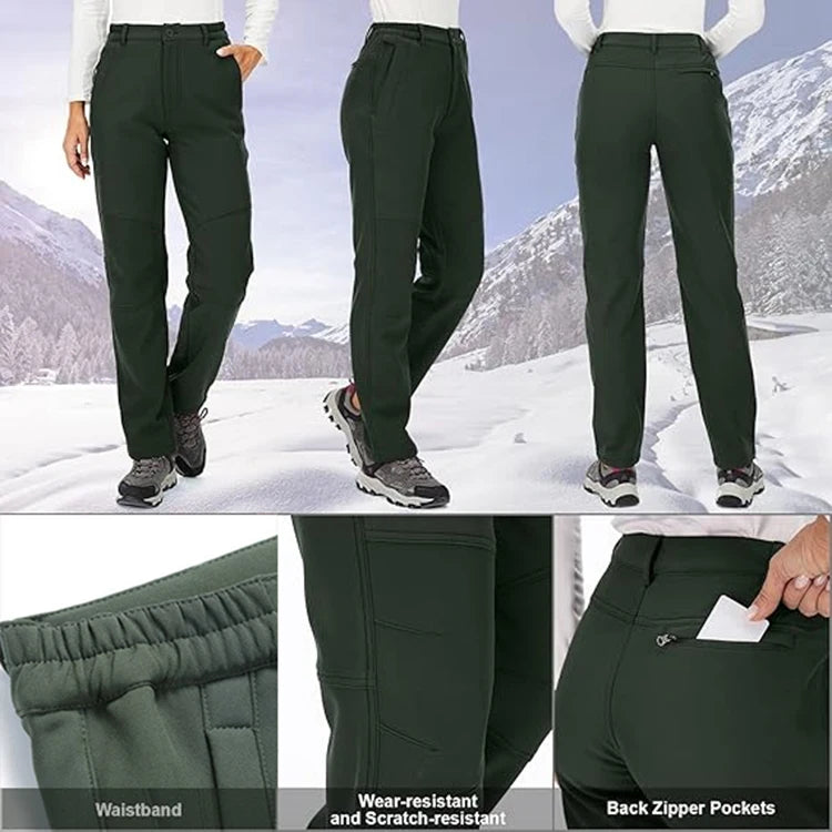 Women Winter Pants Are Warm, Waterproof, Windproof, Camping, Outdoor Travel, Mountain Climbing, Cycling, Sports Pants