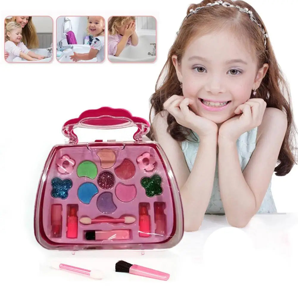 Kids Makeup Kit for Girl Washable Kids Makeup Kit Girl Toys Real Little Girls Makeup Kit for Kids Children Princess Play Makeup