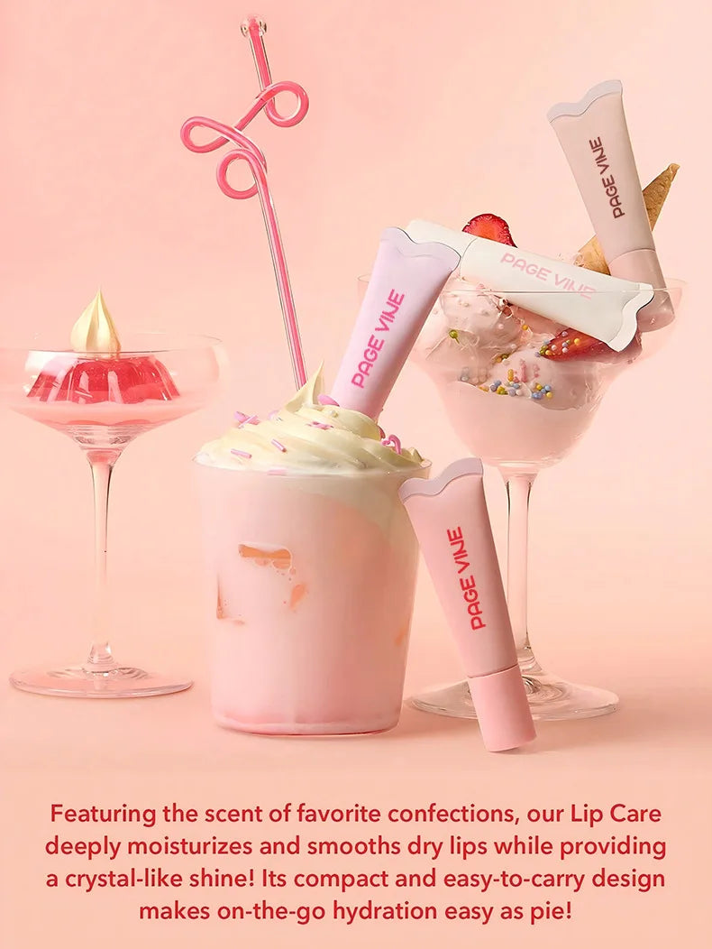 Lip Oil Set 4 Supports Long Lasting Nourishing and Moisturizing Mirror Doe Lips Anti-Dry Chapped Lipstick Set