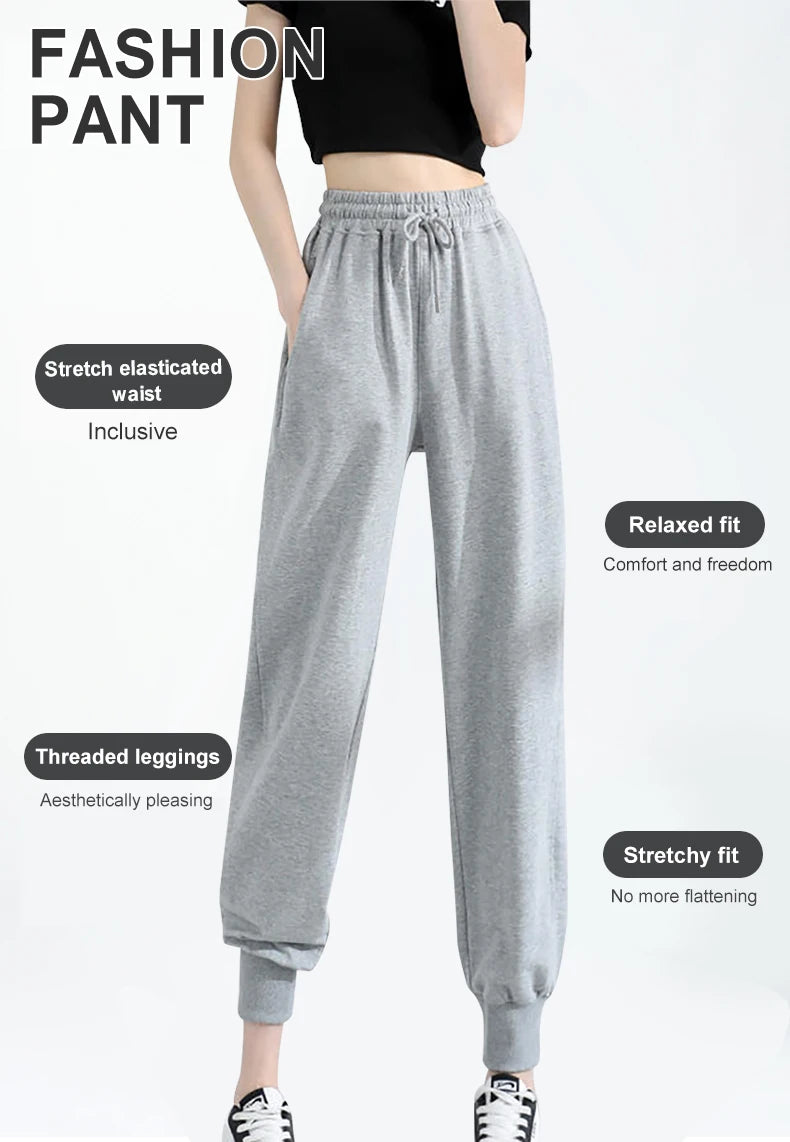 Women Casual Pants Autumn Winter Fleece Sweatpants Running Jogger Sports Gym Trousers Fashion Solid Color Workout Long Pant
