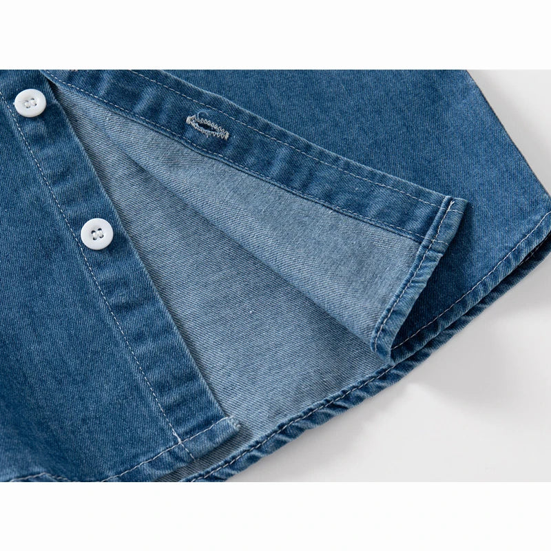 Fashion Jean Shirts for Baby Boys Children Spring Autumn Full Sleeve Denim Jackets Kids Lapel Shirt Coat 2 Colors Baby Clothes