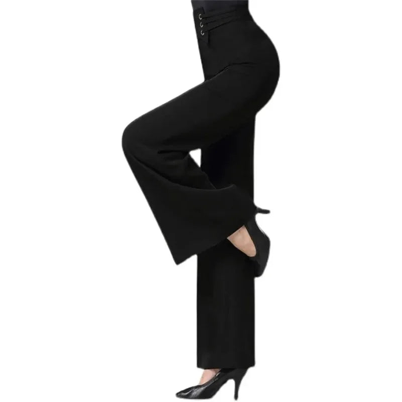 Spring/Summer Women's Trousers New Fashion High Waist Wide Leg Pants Female Casual Straight Leg Pants Lady Dancing Pants
