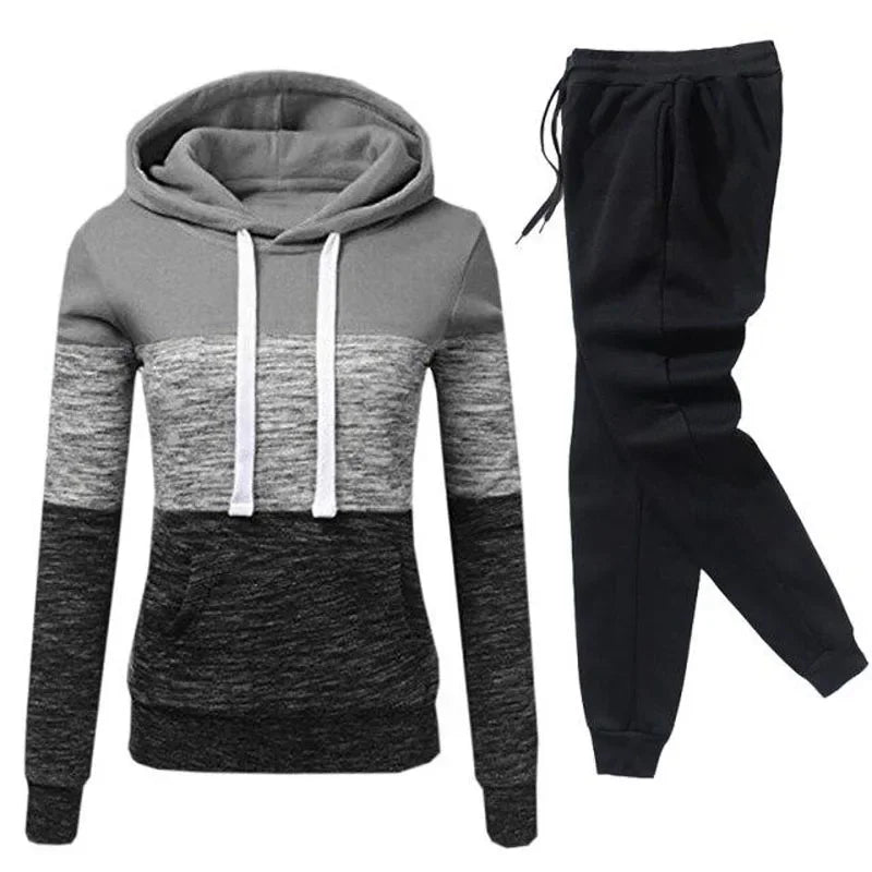 Winter Tracksuit Women 2 Piece Set Suit Female Hoodies and Pants Outfits 2024 Women's Clothing Autumn Warm Sweatshirts Outfits