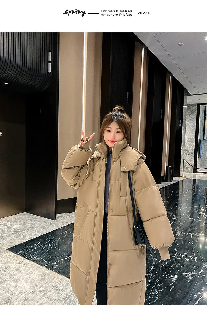 Winter Women's Cold Coat Parkas Hooded Long Padded Jacket Jacket Plus Size Super Hot Coat Cheap Wholesale Snow Outercoat Korean