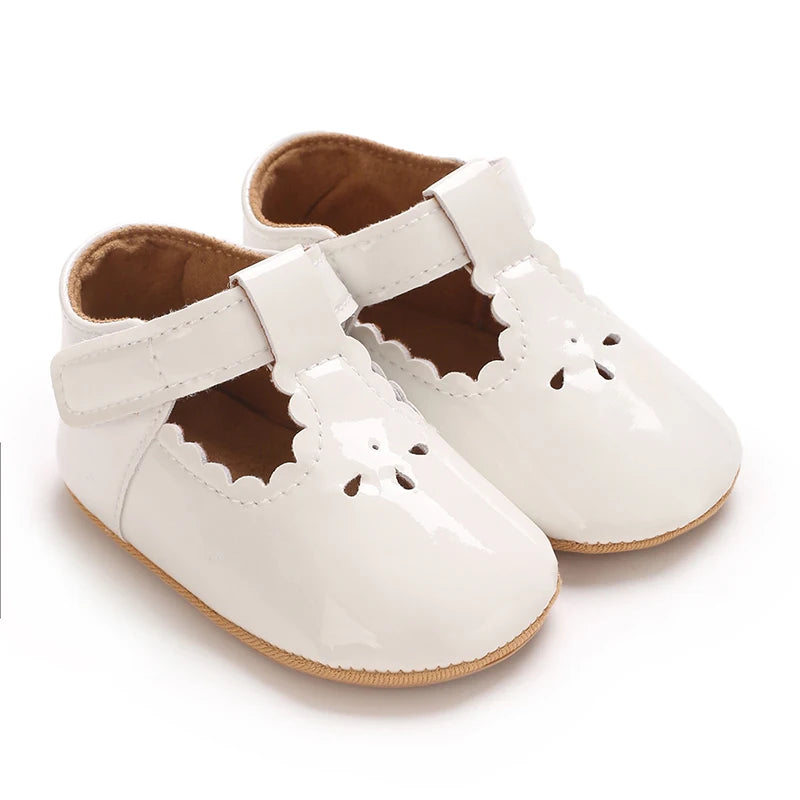 Baby Little Leather Shoes Spring And Autumn New Style Western Soft Soled Sneakers Female Baby Princess Shoes