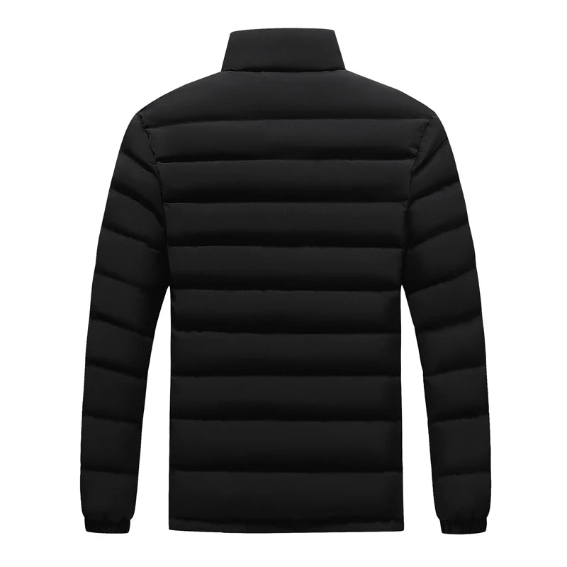 Winter Men's Warm Down Parkas Fashion Men Cotton Thermal Padded Coats Classic Men Stand Collar Windbreaker Warm Jackets Clothing