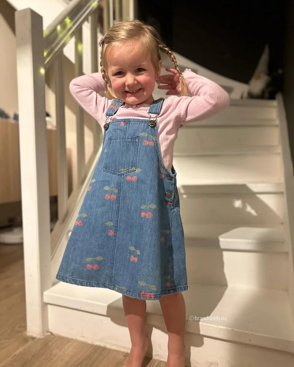 Spot 24 autumn/winter children's denim jacket pants set girls' denim overalls white shirt