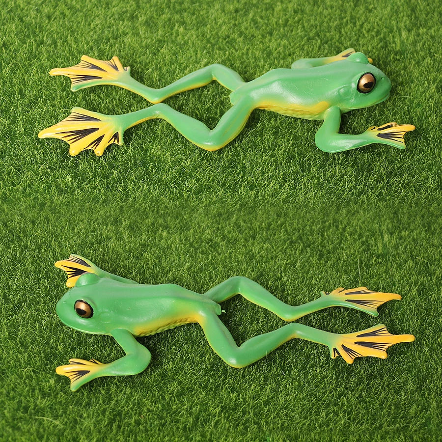 Rainforest Animals Frogs Figurines Tree Frog Rana Bullfrog Squishy Action Figure Toy Animals Figures Children Toys Kids Gifts