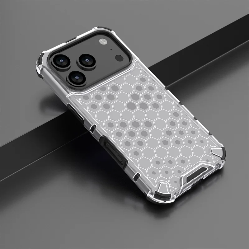 For iPhone 17 Pro Case iPhone 17 Pro Cover Honeycomb Style Bumper Shield Protective Phone Cases For iPhone 17 Pro Max Air Funda