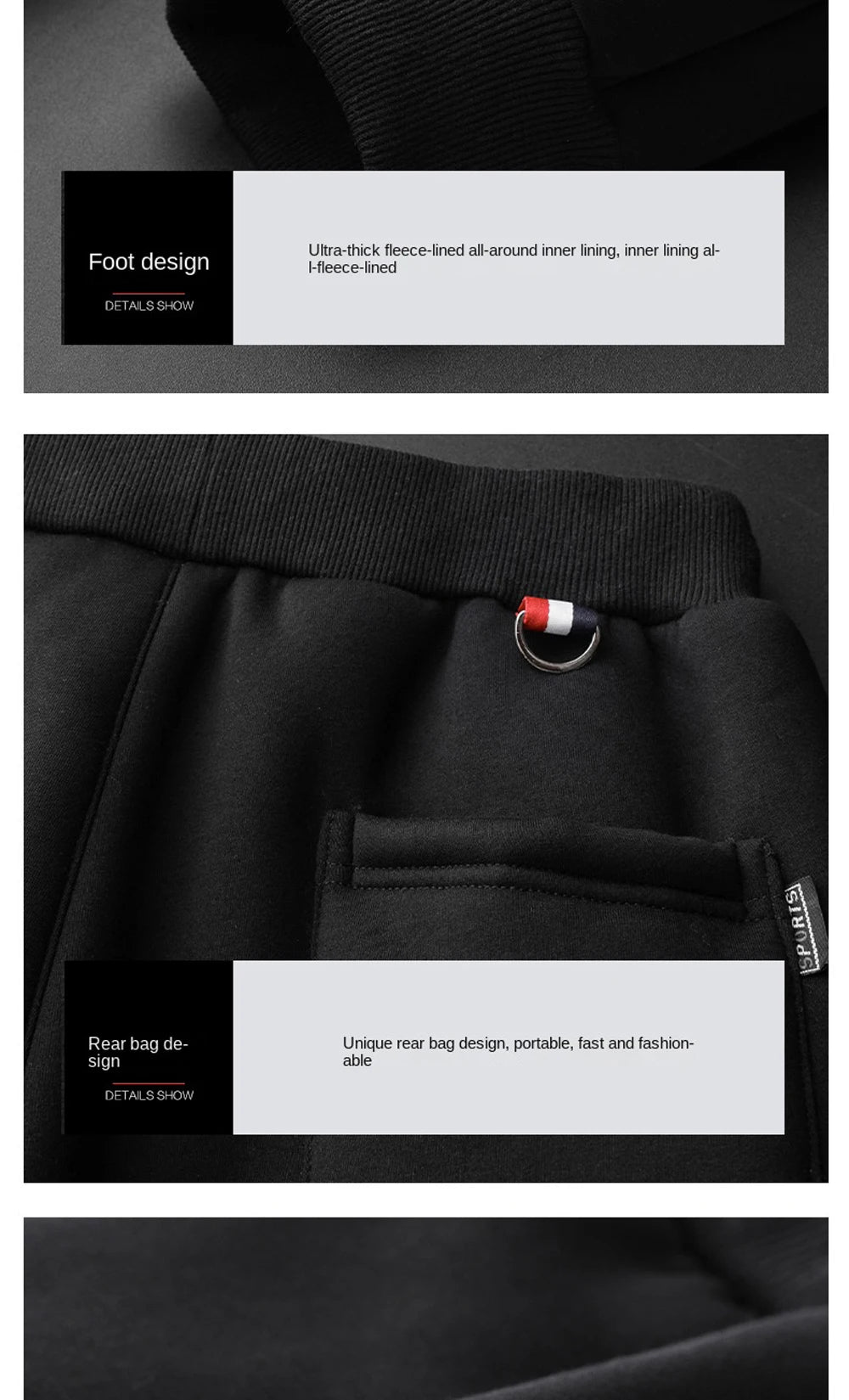 Winter Lambswool Warm Pants Men's Thick Fleece Thermal Trousers Men Fitness Jogging Drawstring Pants Male Sweatpants