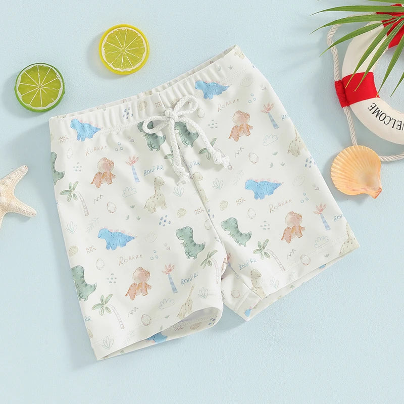 Toddler Baby Boy Swim Trunks Dinosaur Beach Shorts Swimming Shorts Swimsuit Swimwear Bathing Suits Board Shorts