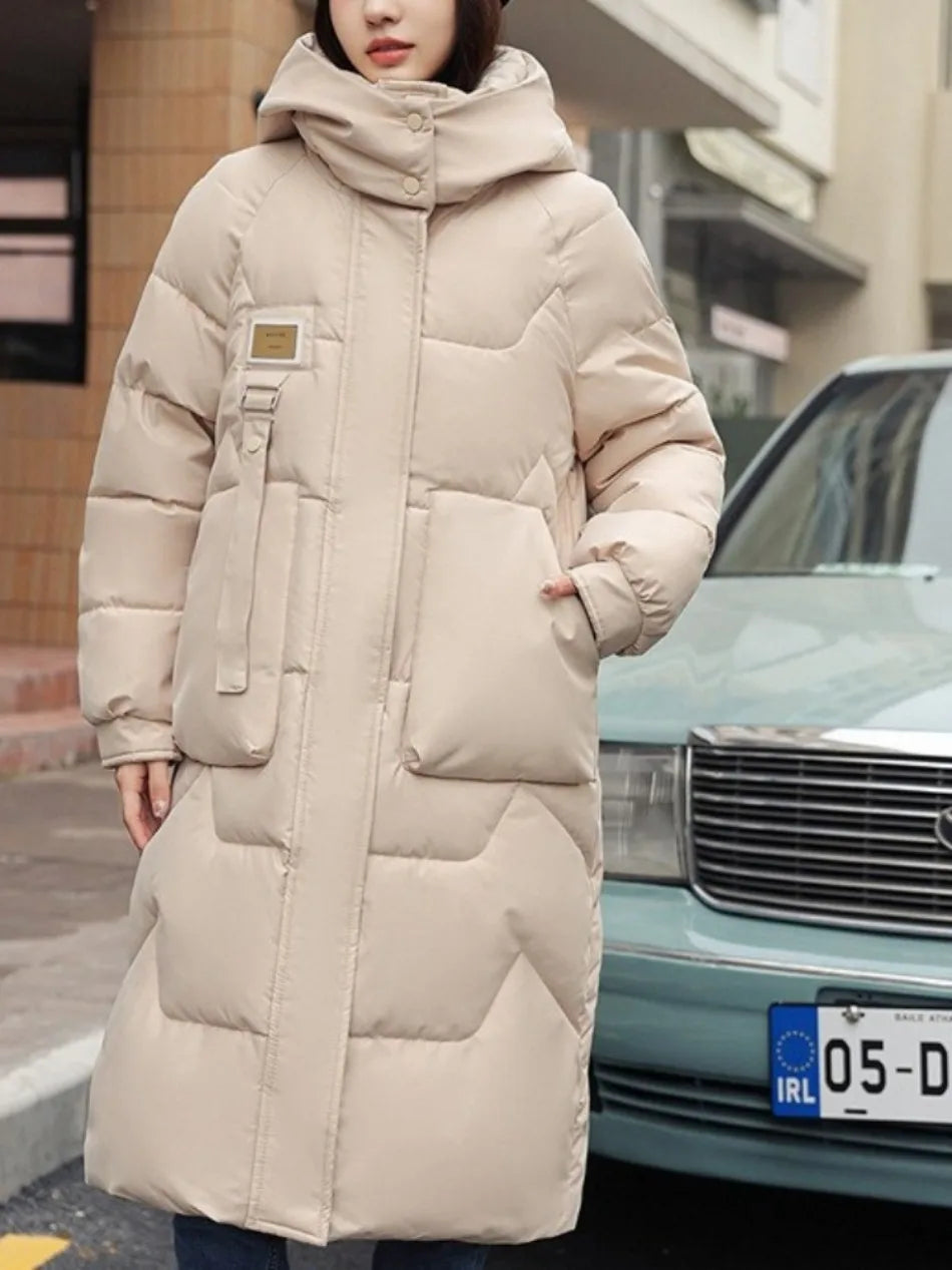 Long Winter Jacket New Coat Women Down Cotton Jackets Warm Hooded Parkas Outwear Female Thick Cold Snow Wear Coats Puffer Jacket