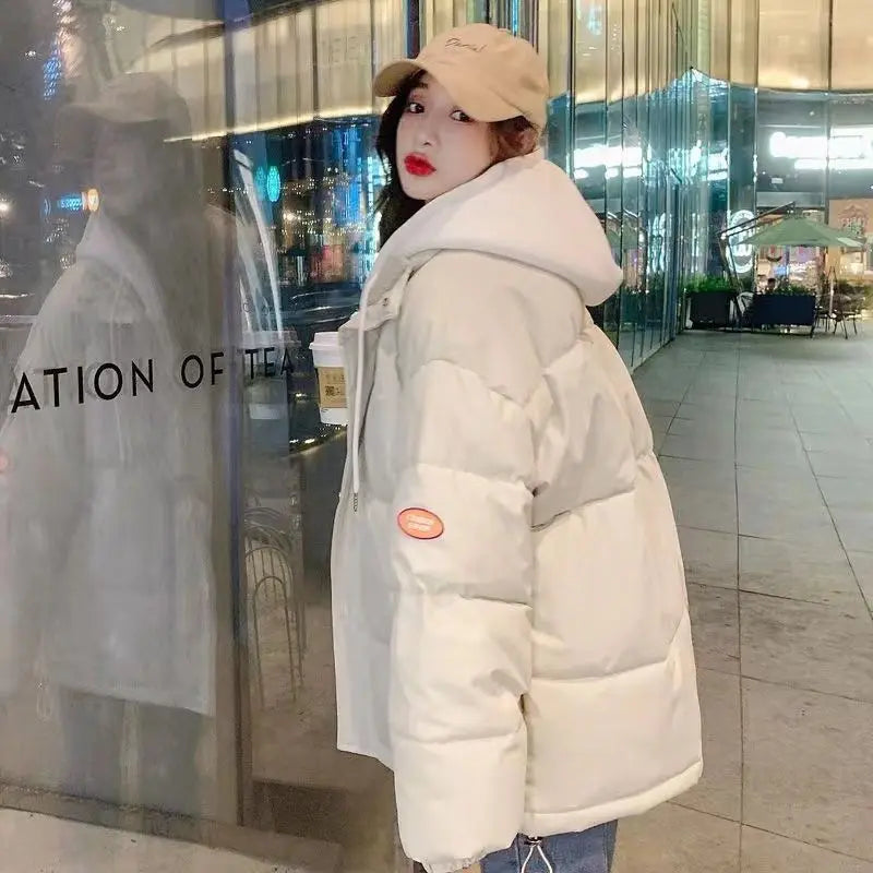 Couple style cotton coat Internet celebrity trend new fake two-piece cotton coat winter windproof warm cotton jacket