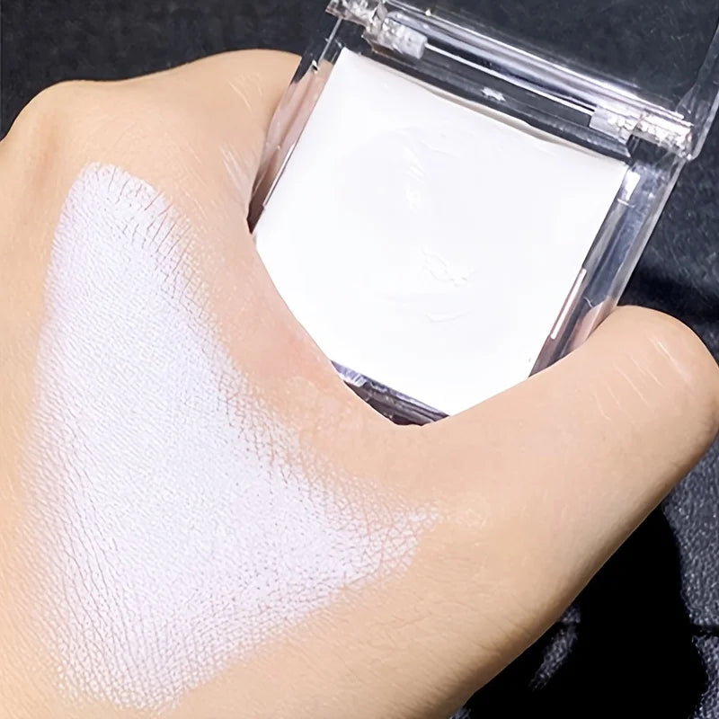 White Foundation Cream,Full Coverage Long-Lasting Cream Formula,Halloween Cosplay Mardi Gras Carnival Makeup,Buildable Coverage