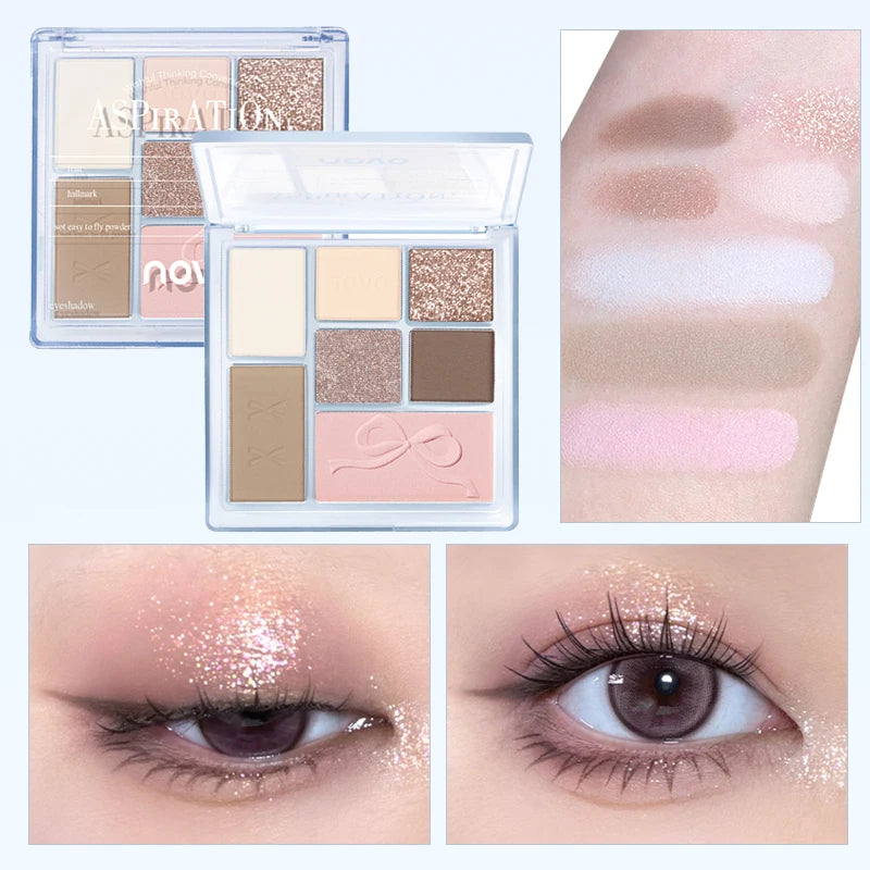 Makeup Set & Teen Girls,Beautiful Makeup Present Set,Includes Lipstick, Eyeshadow Palette, Eyeliner & Eyebrow Pencil