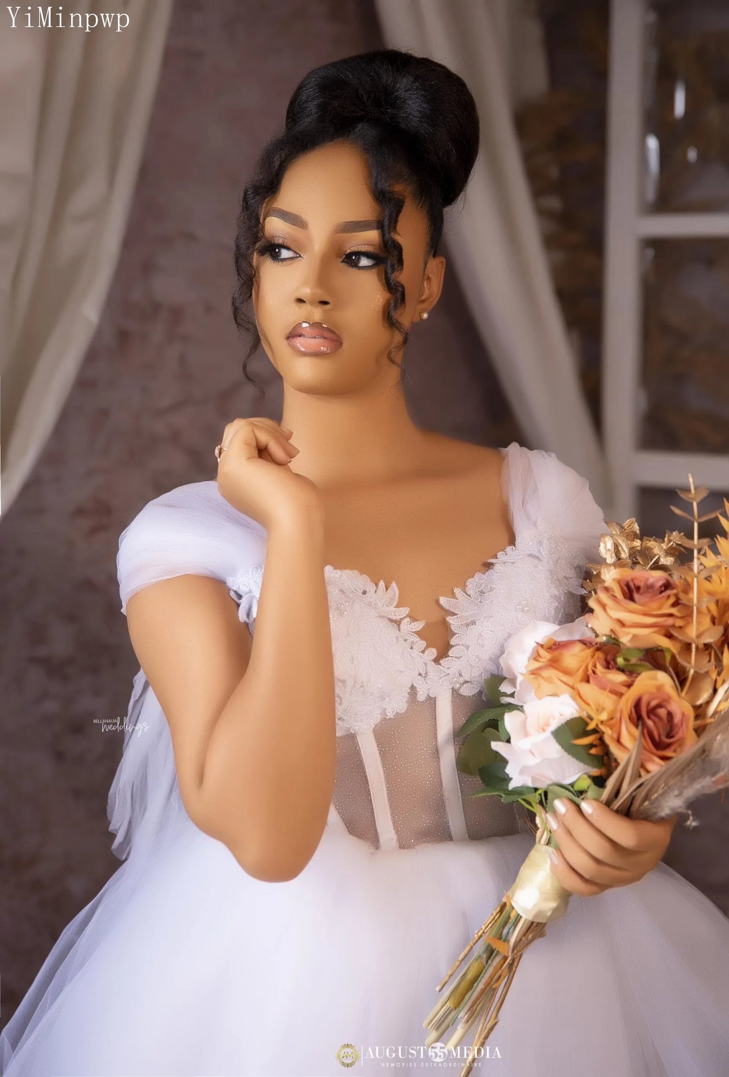 White Wedding Bride Robes Off Shoulder Split Inside Little Skirt Corset Appliques Bridal Shower Dress robes de mariee Customized