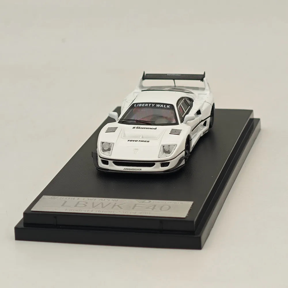 LBWK Liberty Walk F40 1/64 STREET WARRIOR Diecast Car - Slammed Low Rider Limited Edition, Alloy Model for Adults & Collectors