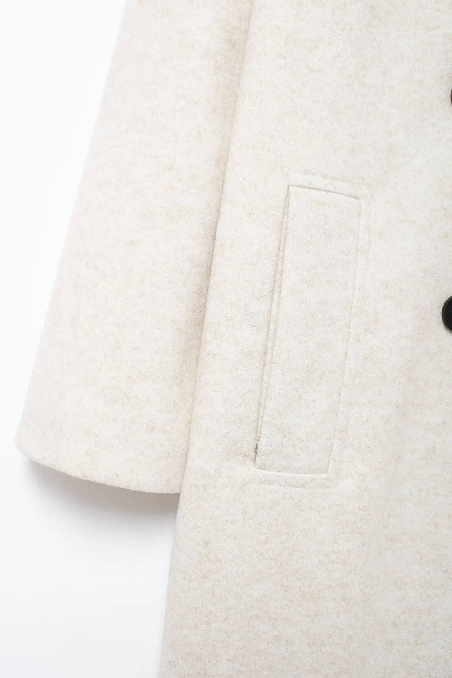 Winter Coat For Women 2024 Solid Lapel Double Breasted Long Cardigan Top Female Pokcet Streetwear Woman New In OuterCoat