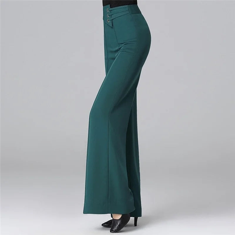 Spring/Summer Women's Trousers New Fashion High Waist Wide Leg Pants Female Casual Straight Leg Pants Lady Dancing Pants