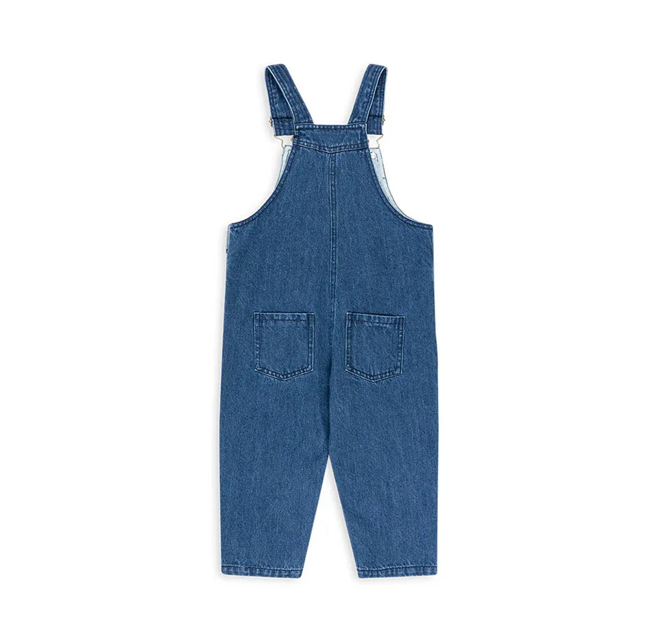 Spot 24 autumn/winter children's denim jacket pants set girls' denim overalls white shirt