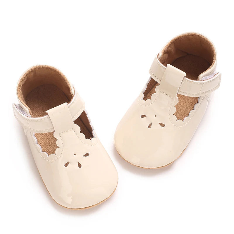 Baby Little Leather Shoes Spring And Autumn New Style Western Soft Soled Sneakers Female Baby Princess Shoes